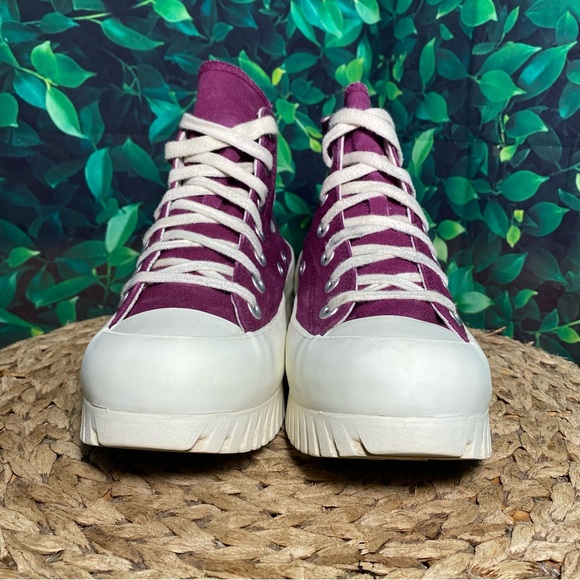 Converse ctas hi platfrom purple lift lugged - Picture 2 of 8
